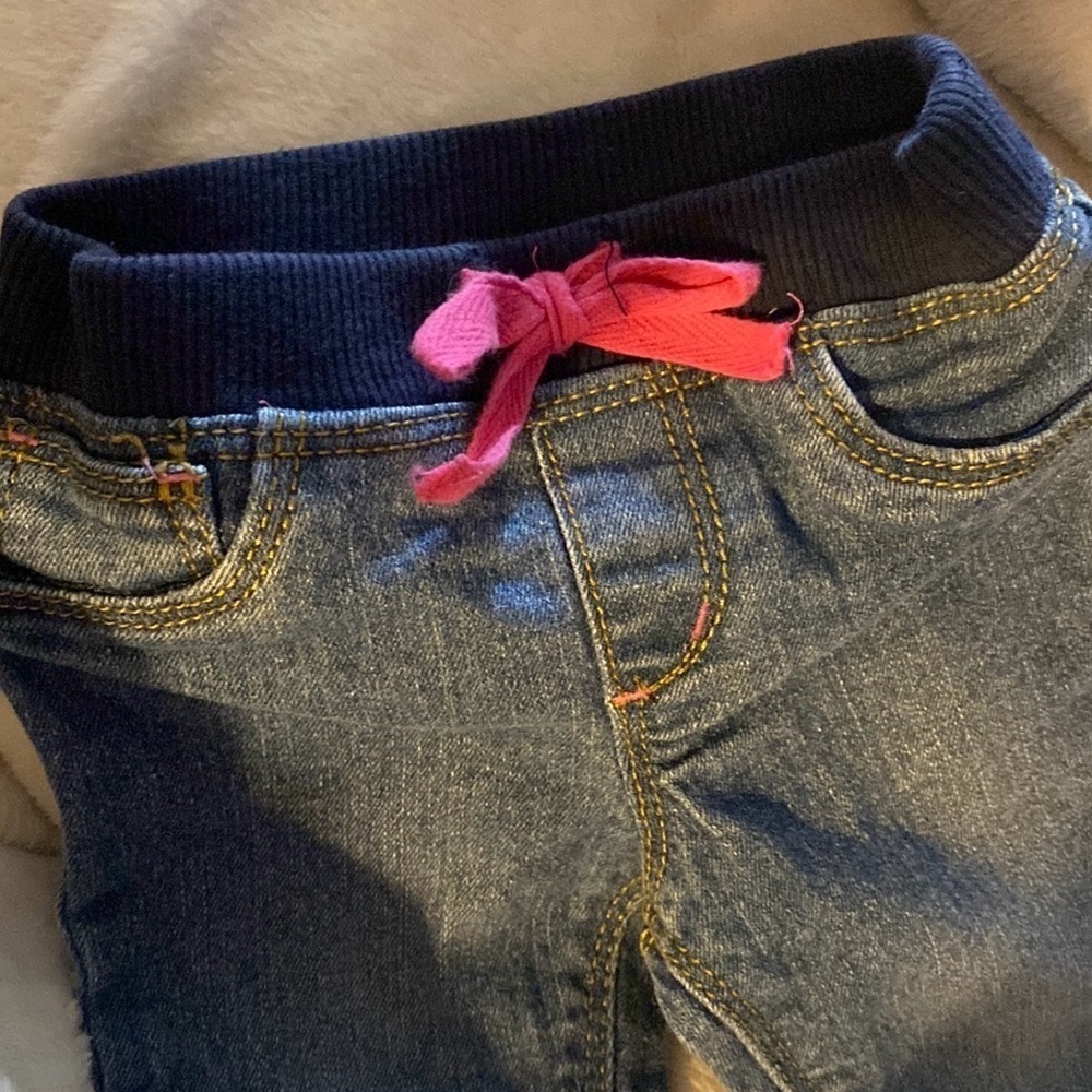 ARIZONA Baby Girl Jeans, Five pocket, Sz 9M, Vintage, denim, cotton‌, timeless‌ - Picture 7 of 9